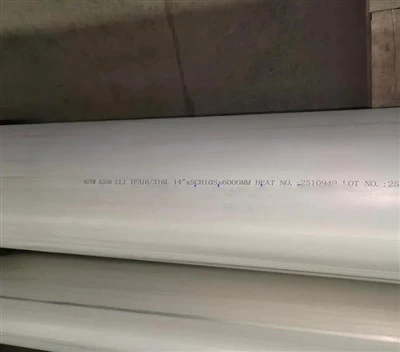 ASTM A358 TP316L elektr-Fusion-payvandlangan zanglamaydigan po'lat quvur